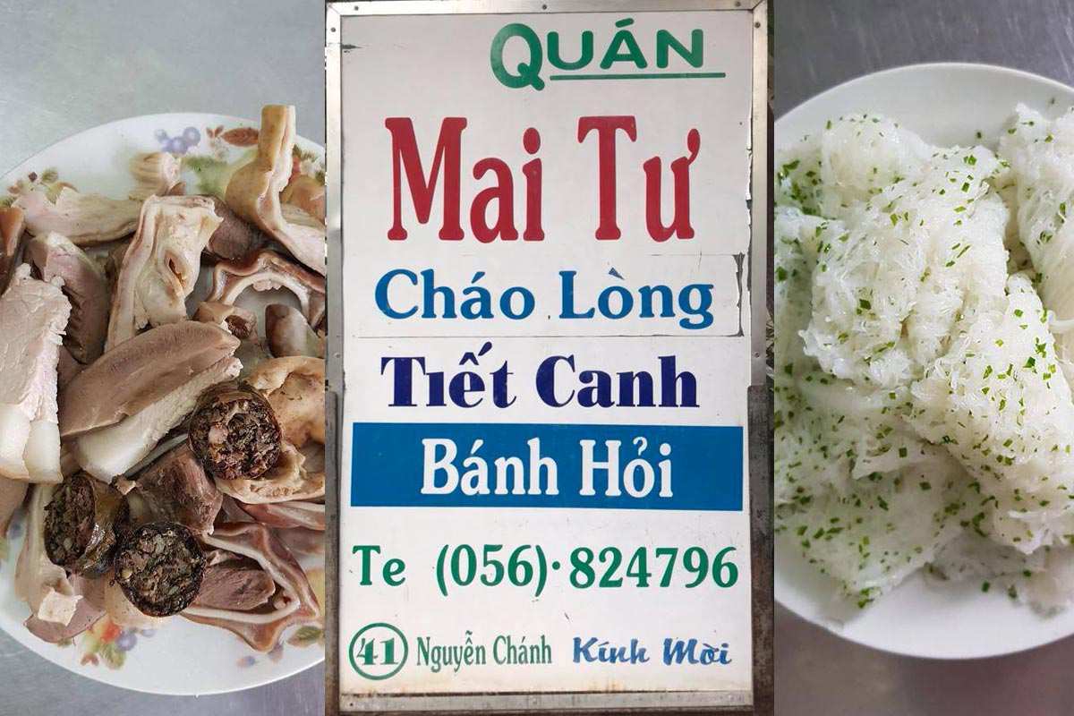 Banh hoi chao long Mai Tu