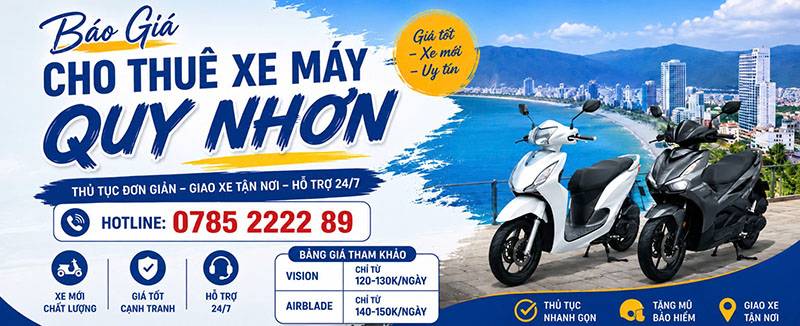 Thuê xe máy Quy Nhơn - NEEDXE