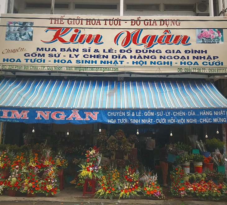 Shop hoa tươi Kim Ngân một trong những địa điểm mua hoa uy tín ở Quy Nhơn - Ảnh:ST